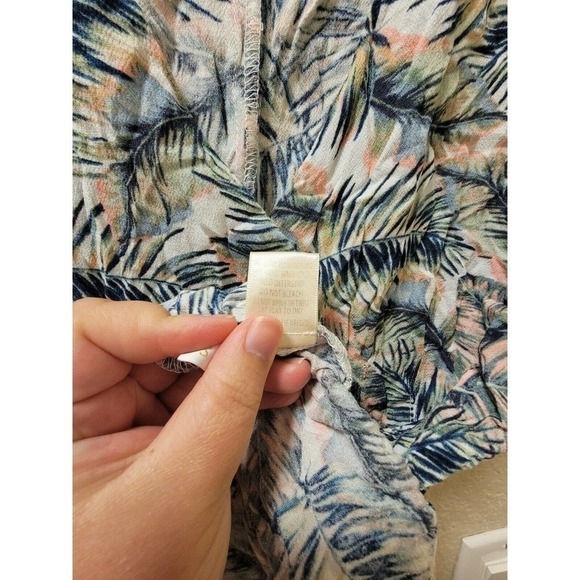 Karlie Tropical Palm Print Romper Size Small - Picture 4 of 5